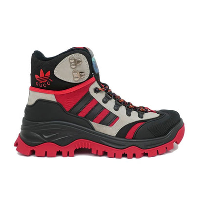 Gucci Adidas Collaboration High Cut Sneakers - 721392 Size 7 1 2 Black