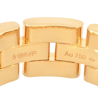 Cartier Maillon Panthère Ring #56 18K Yellow Gold 145g 3 Rows Yellow Gold Ladies