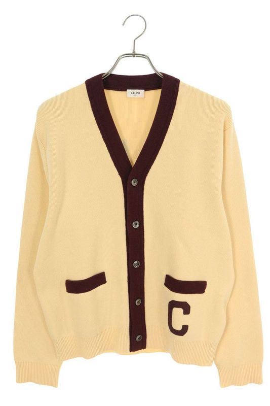 Celine 25SS Rv08i192w College Logo Cardigan Men's L