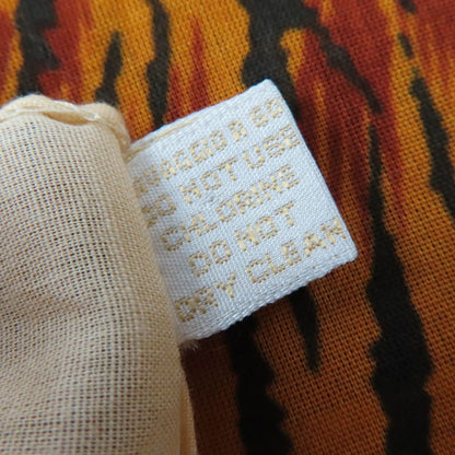 Gucci Vintage 100% Cotton Animal Print Horsebit Large Shawl Scarf Brown Made In