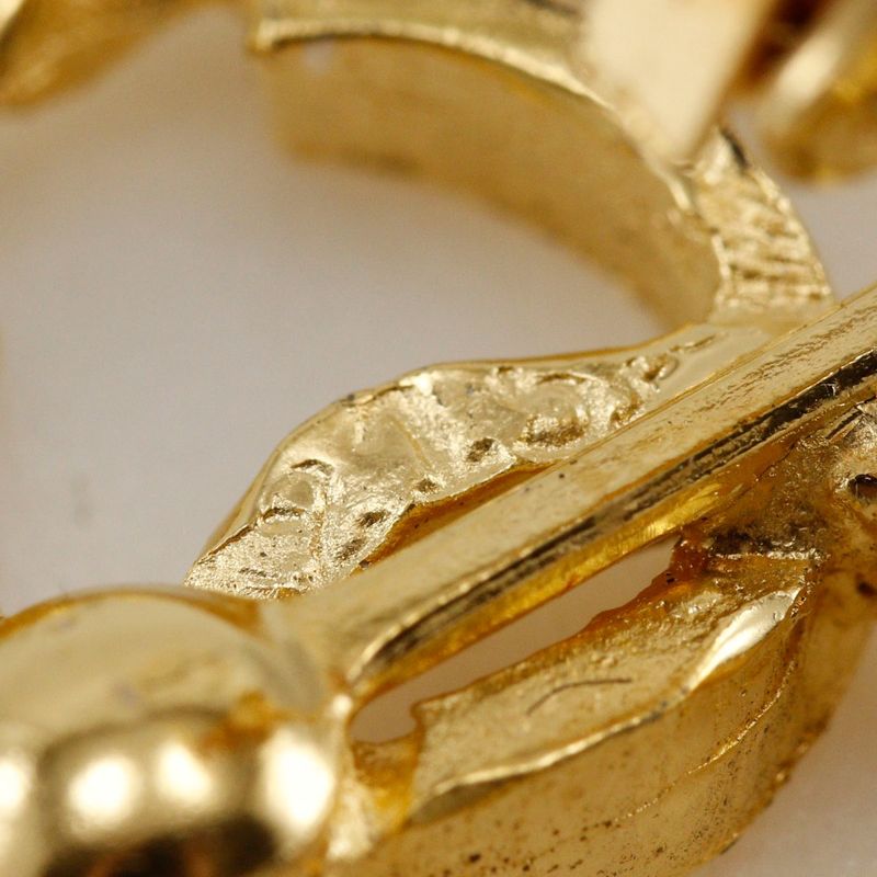 Chanel Coco Mark Vintage Gold Plated Ladies 7.0g Earrings