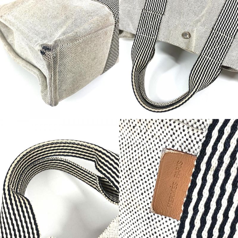 Hermes Handbag New Fourre Tout Tote MM Cotton Grayish