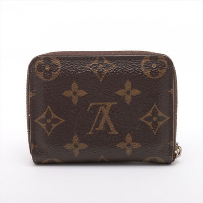 Louis Vuitton Monogram Zippy Coin Purse Zippy Wallet Round Zip Compact Wallet