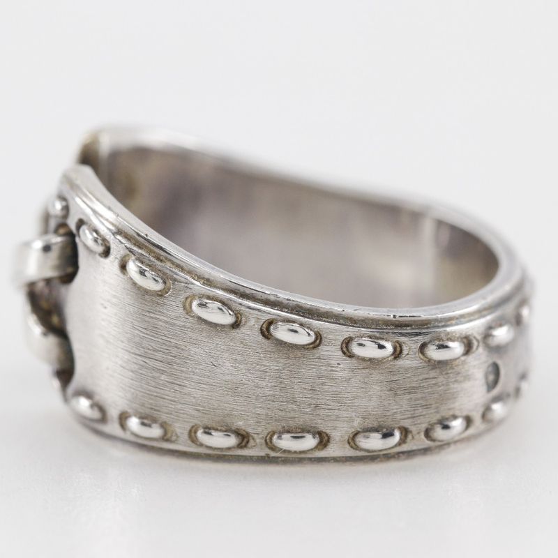 Hermes Mexico Ring Vintage Silver 925 Size 10.5 Unisex 7.03g Ring