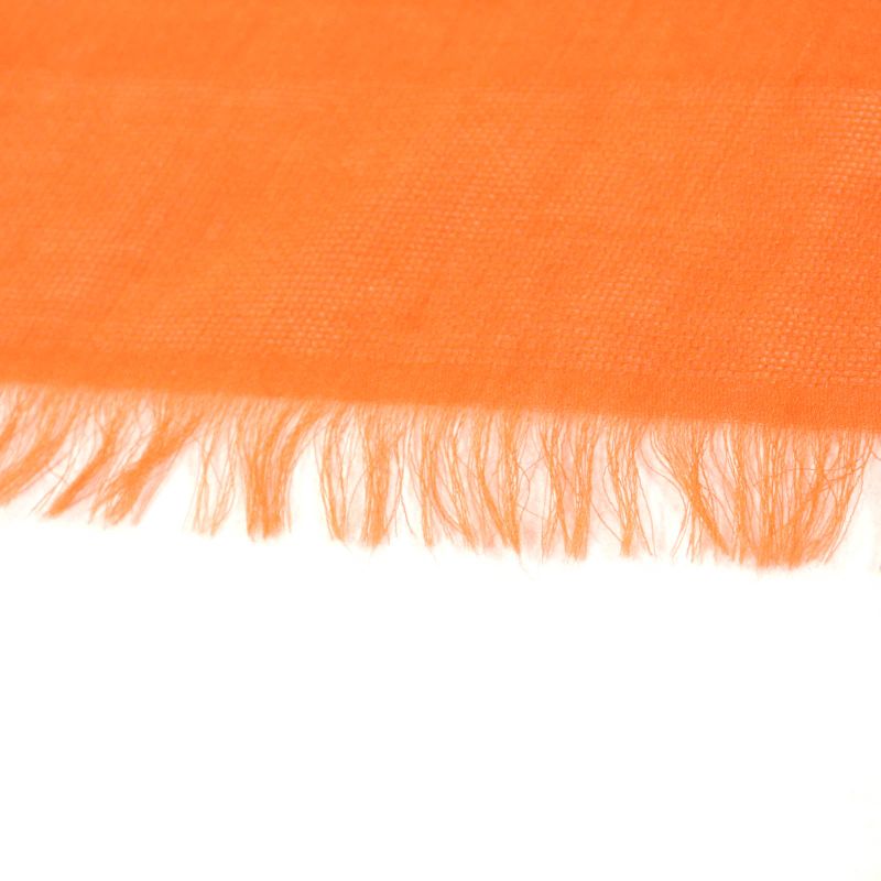 Hermes Carré 110 Cashmere Silk-blend Jacquard Serie Fringed Scarf Orange With