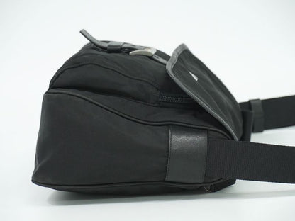 Authentic Prada Nylon Shoulder Bag Pochette Black Bag Pre-owned [follow-up