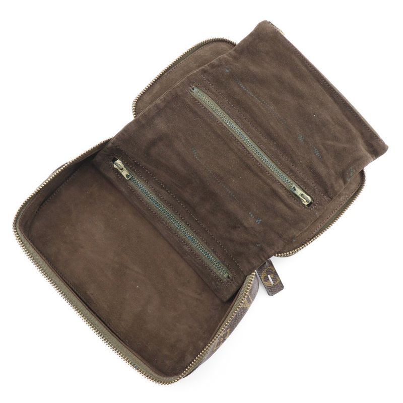 Louis Vuitton Poche Monte Carlo Jewelry Case M47350 Monogram Canvas Unisex Pouch
