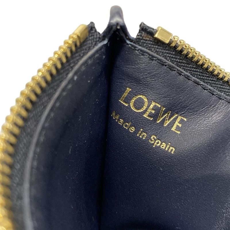 Loewe Coin Case - Dark Navy X Light Blue X Gold With Snafujita/cloud/card