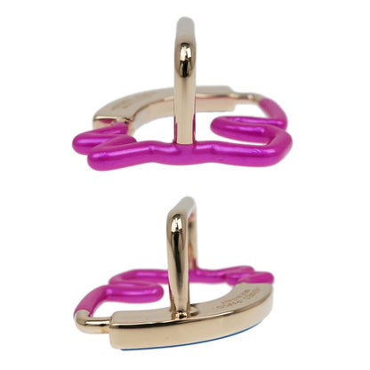 Hermes Scarf Ring Cheval Neon Cheval Pink Purple Blue Gold Hardware