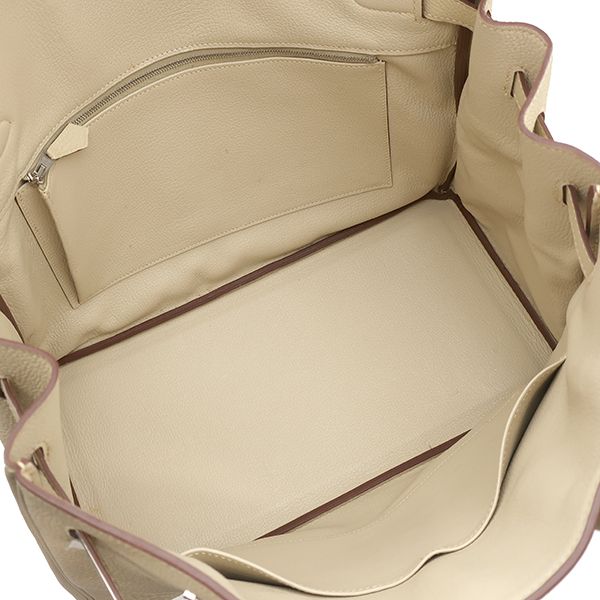 Hermes Handbag Birkin 35 Togo Purschman Silver Hardware M Marked [box