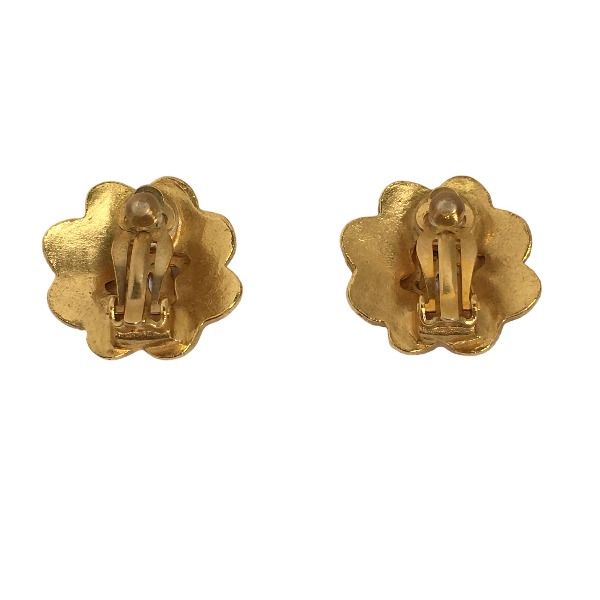 Chanel Large Fashion Accessory Coco Mark Earrings Chanel Gold