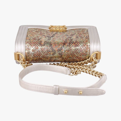 Chanel Boy Chanel Multicolor Lambskin And Snakeskin Leather A6708623974838