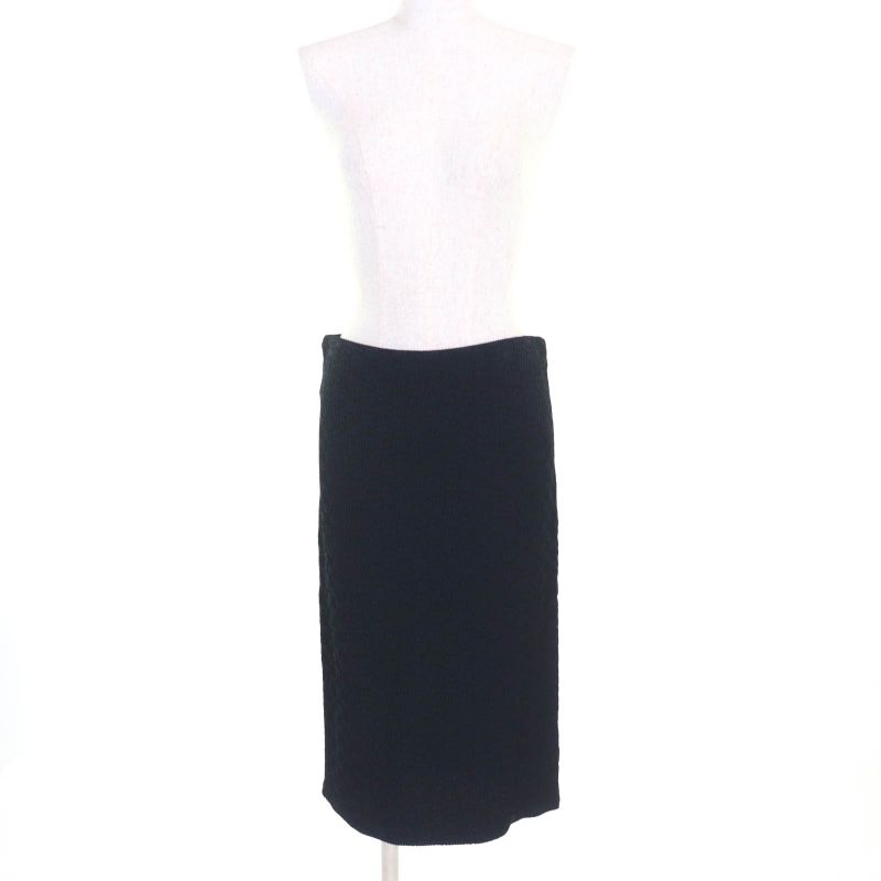 Gucci 2024 771291 GG Pattern Knee Length Tight Skirt Bottoms Black 38 Made In