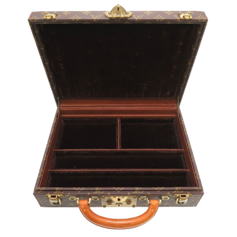 Louis Vuitton Monogram Boite Bijoux Jewelry Case M47120 Trunk Bag LV 0085 Louis