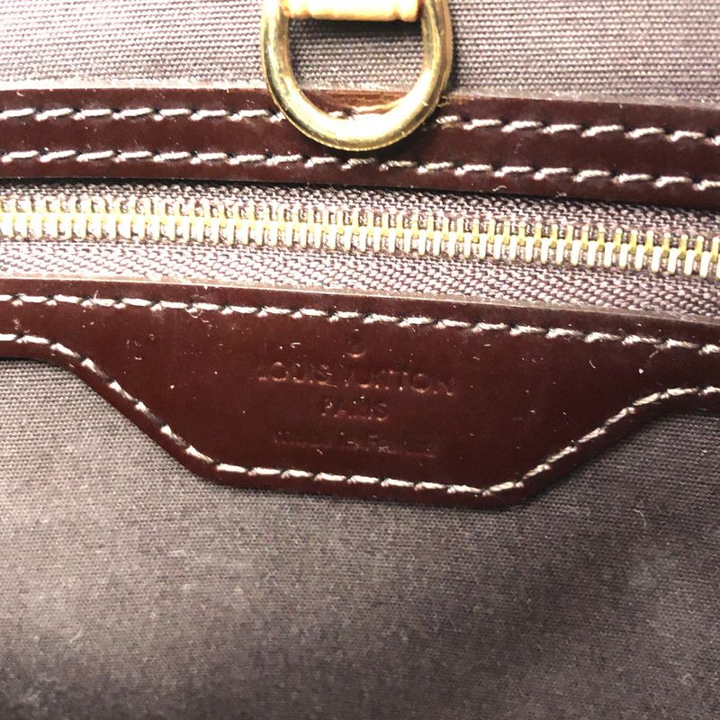 Louis Vuitton Catarina BB Patent Leather Tote Bag - Brown - Women