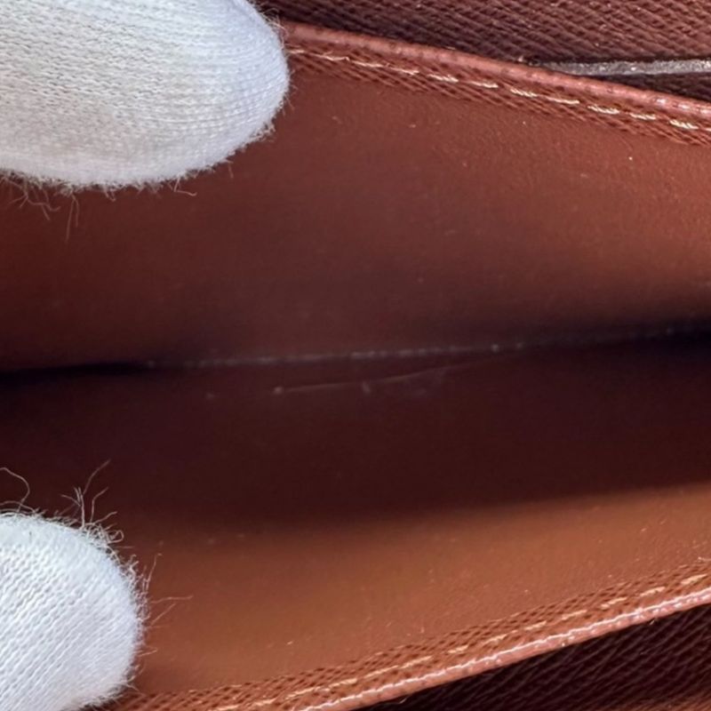 Louis Vuitton M60017 Monogram Zippy Wallet Round Zipper Long Wallet Louis