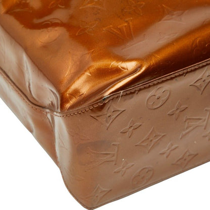 Louis Vuitton Monogram Vernis Reed MM M91143 Bronze Brown Patent Leather Women