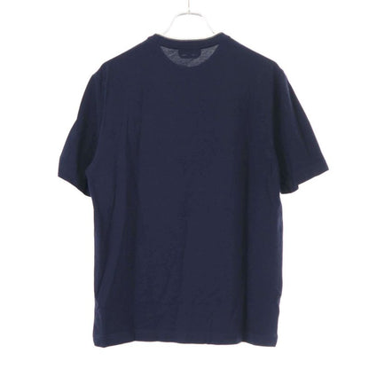 Hermes H Pocket Crew Neck T-Shirt Navy M
