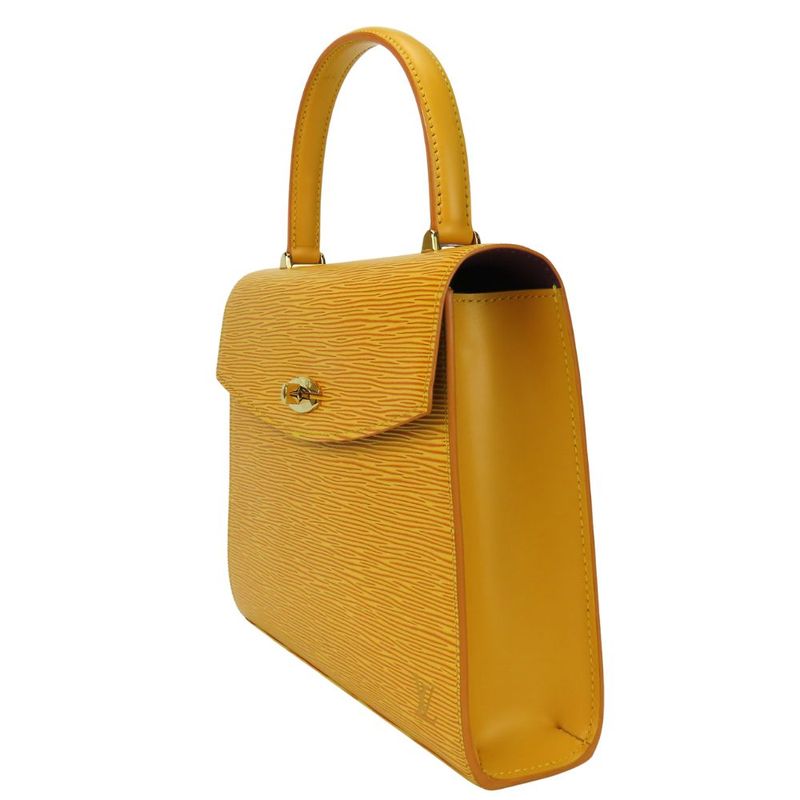 Louis Vuitton Handbag Malesherbes M52379 Epi Leather Yellow Gold Hardware Top