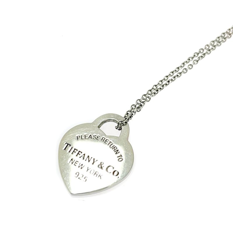 Tiffany & Co Silver Return to Heart Necklace 3.8g 925 Engraved 414020 Necklace