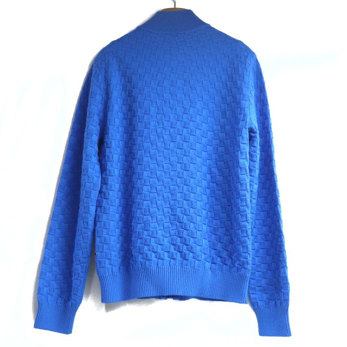 Louis Vuitton Damier Cardigan Blue Rm231q VOR Hjn41w Ca36929 S Men's Preowned