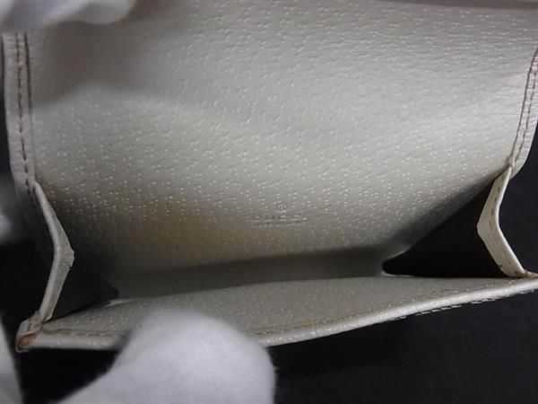 Gucci 131886 486184 GG Pattern GG Canvas And Leather Coin Purse Coin Purse