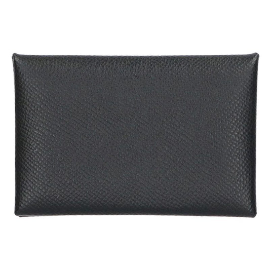 Hermes Calvi Y Engraved Vaux Epson Leather Card Case Men's