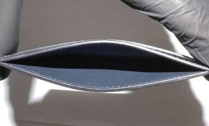 Celine Card Case Pass Case Card Holder Grained Calf Leather Navy