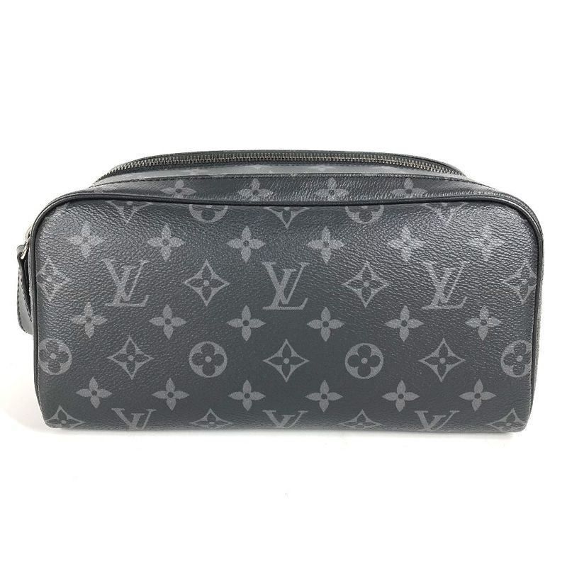 Louis Vuitton Second Bag Dopp Kit Clutch Toiletry Monogram Eclipse Canvas Case