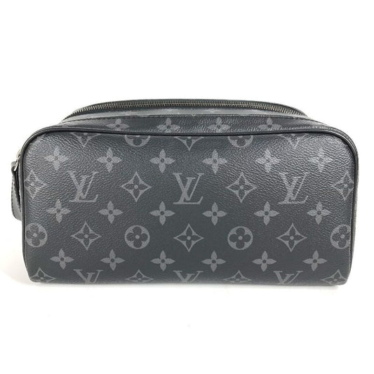 Louis Vuitton Second Bag Dopp Kit Clutch Toiletry Monogram Eclipse Canvas Case