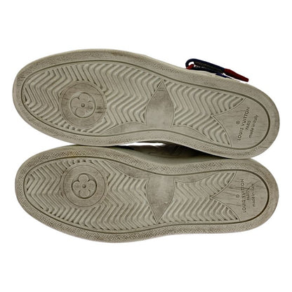 Louis Vuitton Leather Boon Box Line LV Logo High-cut Sneakers - 34 1 2 - White