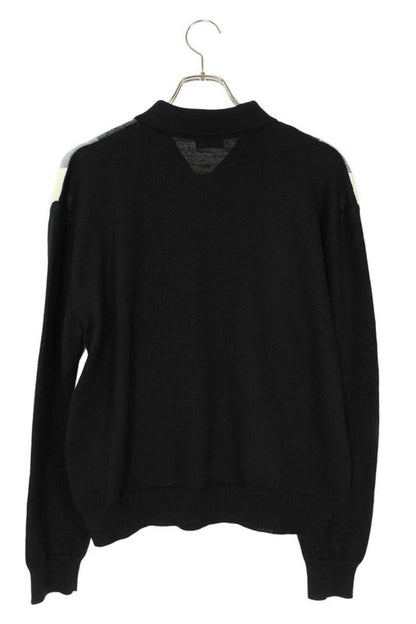 Celine Ry05h0b67 Striped Polo Knit Men's M