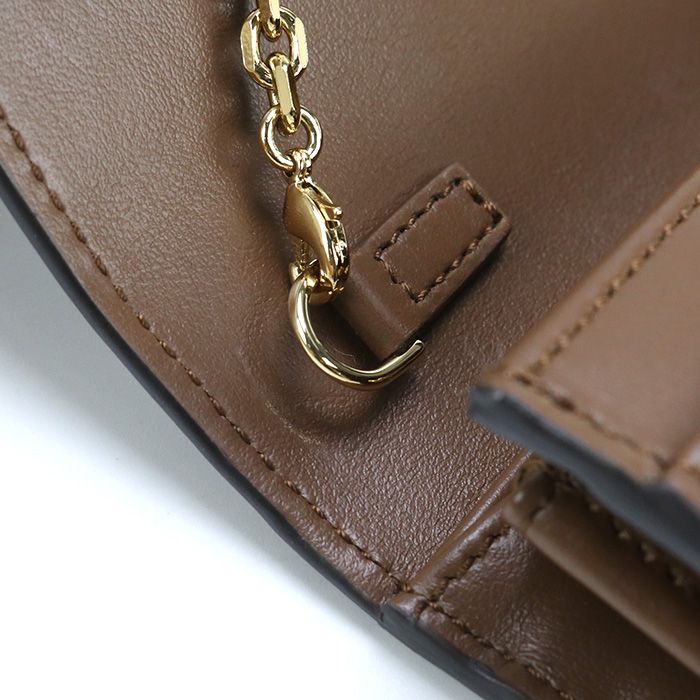 Fendi FF Diamond 8m0365 ALV4 Chain Wallet Leather Women