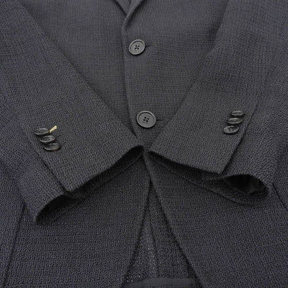 Fendi Current Black Tag Wool Silk Blend Organdie Summer Jacket 50 Black Men's