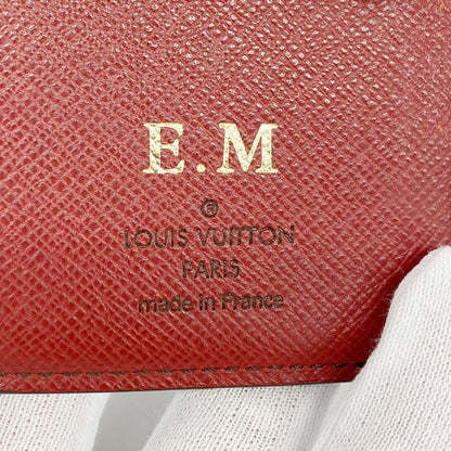Louis Vuitton Wallet Monogram Portefeuille Marie M93802 Brown Rouge Women's