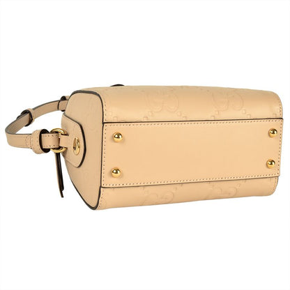 Gucci GG Supermini 2way Handbag Guccissima Leather 790130 Beige