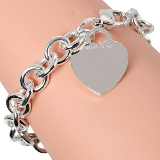 Tiffany & Co Return To Tiffany & Co Heart Tag Silver 925 Ladies 35.66g Bracelet