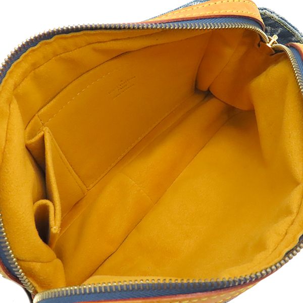 Louis Vuitton Body Bag Bum Bag Monogram Denim Blue Gold Hardware Blue Denim