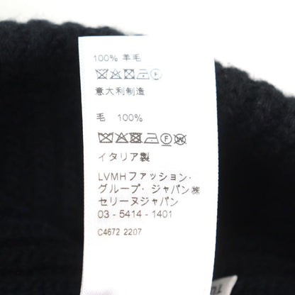 Celine 2a07z666q Embroidered Beanie 100% Wool Logo Embroidered Gradient Sequin