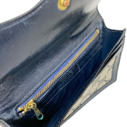 Gucci Parfums Sherry Ivory And Navy GG Pattern Leather