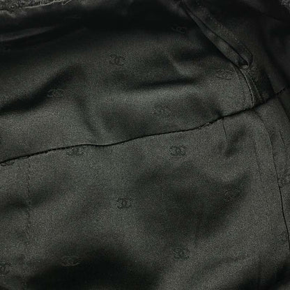 Chanel | 90s- 1994aw Wool Tweed Back Zip Skirt Fully Lined With Coco Mark | 40