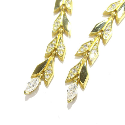 Tiffany & Co Earrings Victoria Vine Drop 18K Yellow Gold X Diamond Victoria /