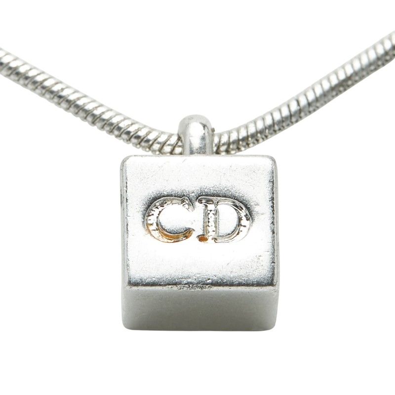 Dior CD Logo Cube Silver Metal Ladies Dior