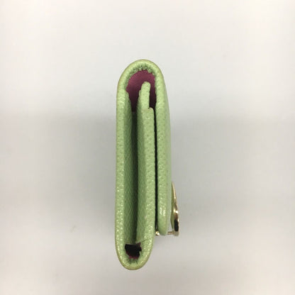 Bvlgari Bvlgari Card Case Green X Pink