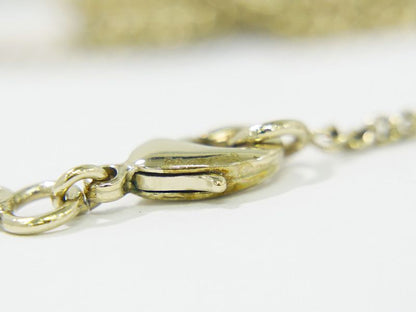 Authentic Chanel Coco Mark Necklace Pendant GP Gold Plated Chien Pan Gold Beige