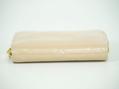 Authentic Louis Vuitton LV Zippy Coin Purse Vernis Leather Coin Case Rose