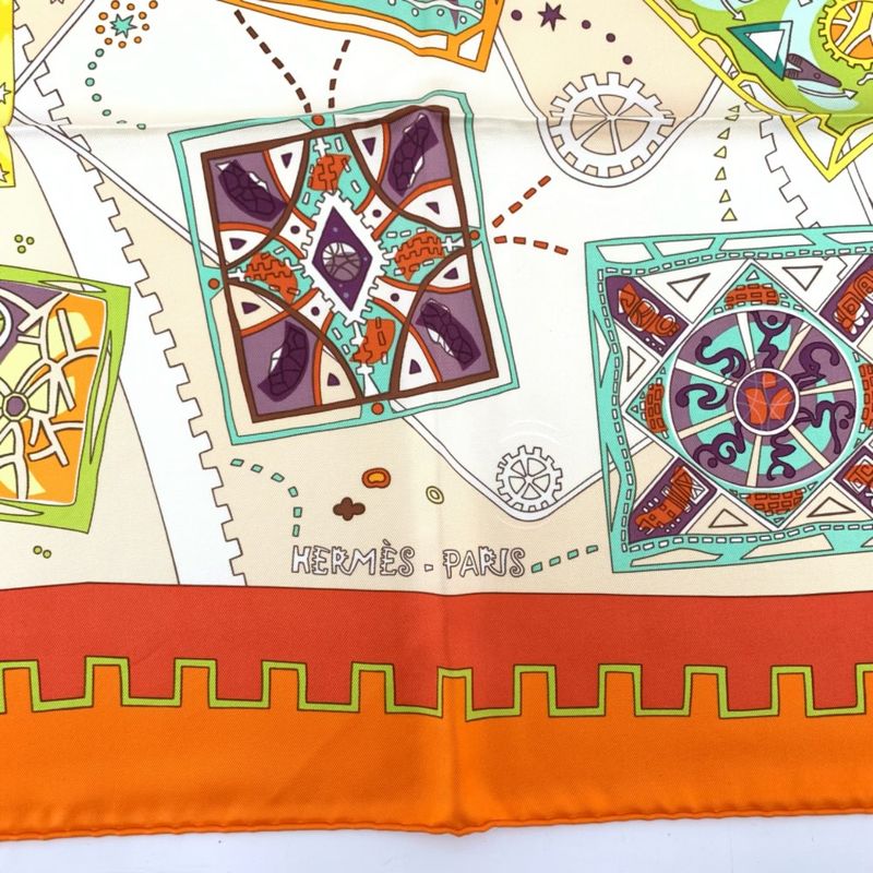 Hermes Scarf Carre 90 La Mecanique Des Idees Idea Structure