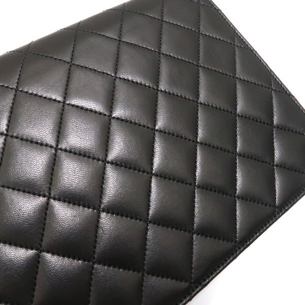 Chanel Chain Shoulder Bag Matelasse Push Lock Black Hardware Officially