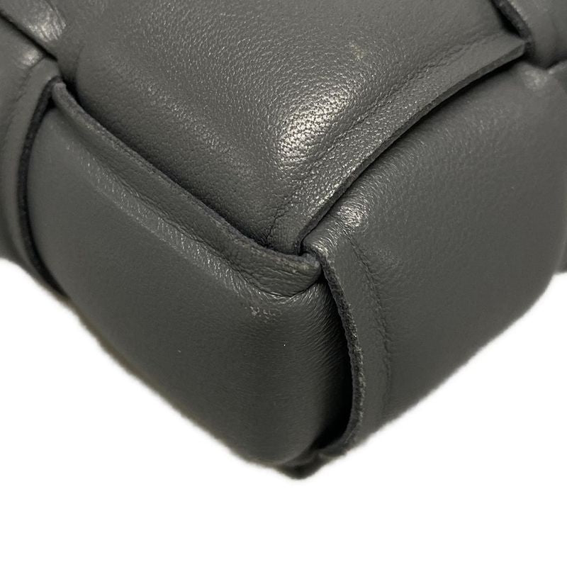 Bottega Veneta Shoulder Bag Padded Cassette 591970 Gray Lambskin