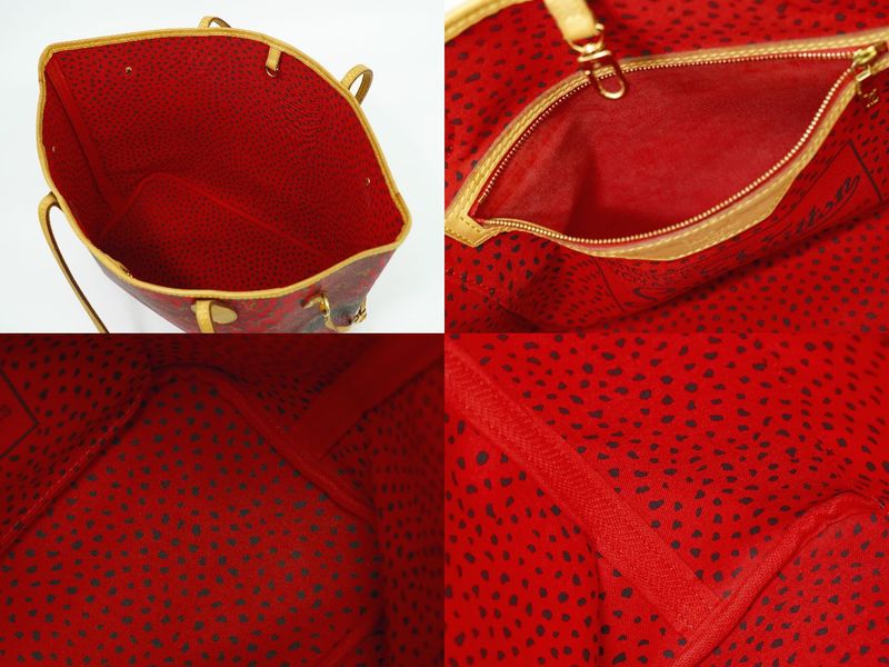 Authentic Louis Vuitton LV Neverfull MM Monogram Wave Yayoi Kusama Tote Bag